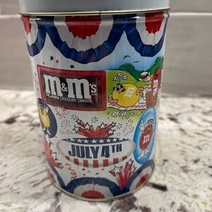 1988 M&M's Plain Chocolate Candies ~ Vote 88/July 4th Patriotic Collector Tin